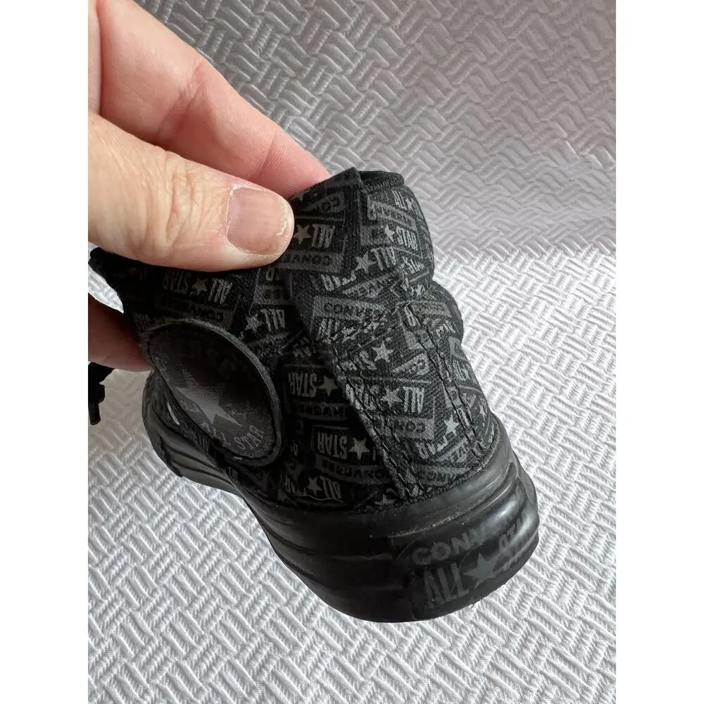 Converse Chuck Taylor All Star Street Black Gray Youth Sz 13 License Plate